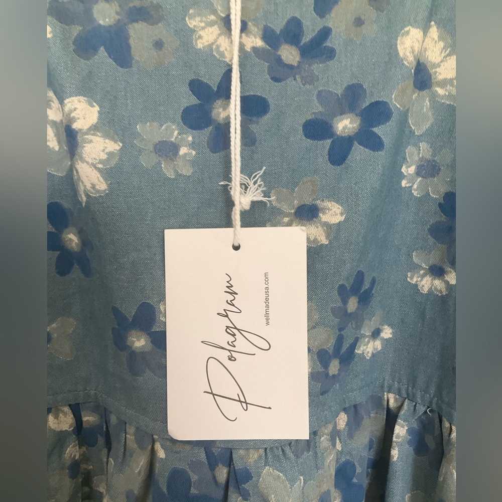 Polagram blue midi dress - Picture 2 of 5